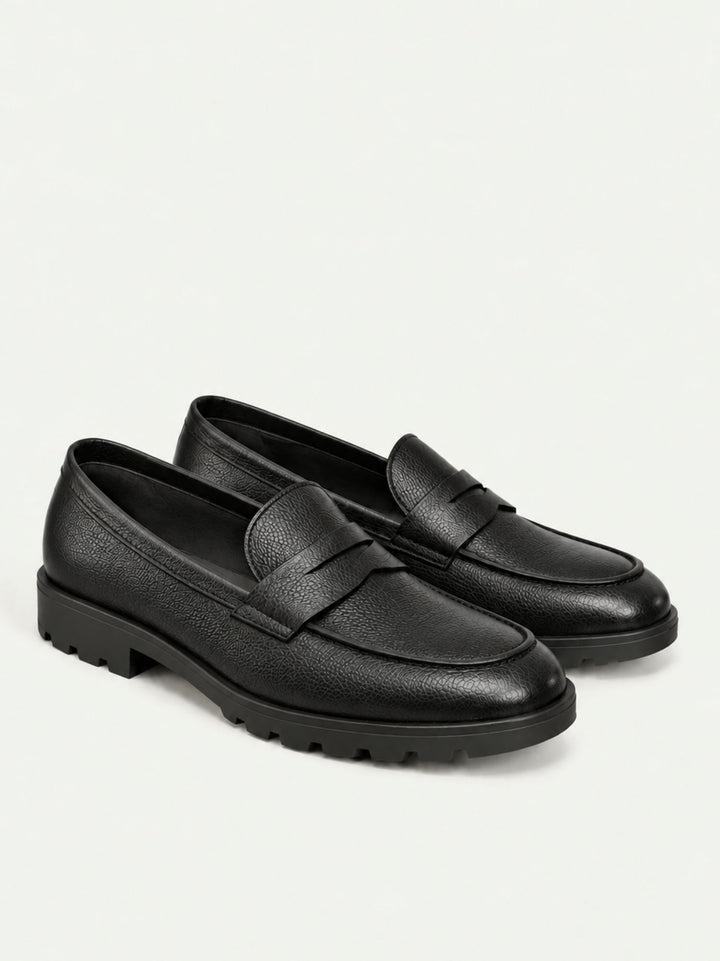 Mocassino penny in pelle nera 1044 NERO ANDREA MORANDO 