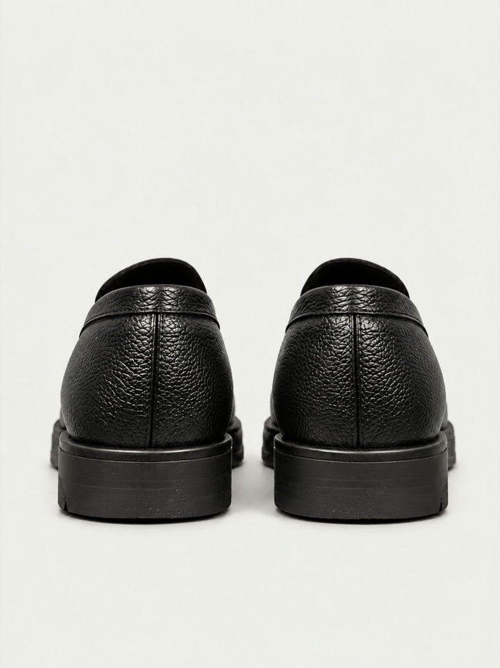 Mocassino penny in pelle nera 1044 NERO ANDREA MORANDO 