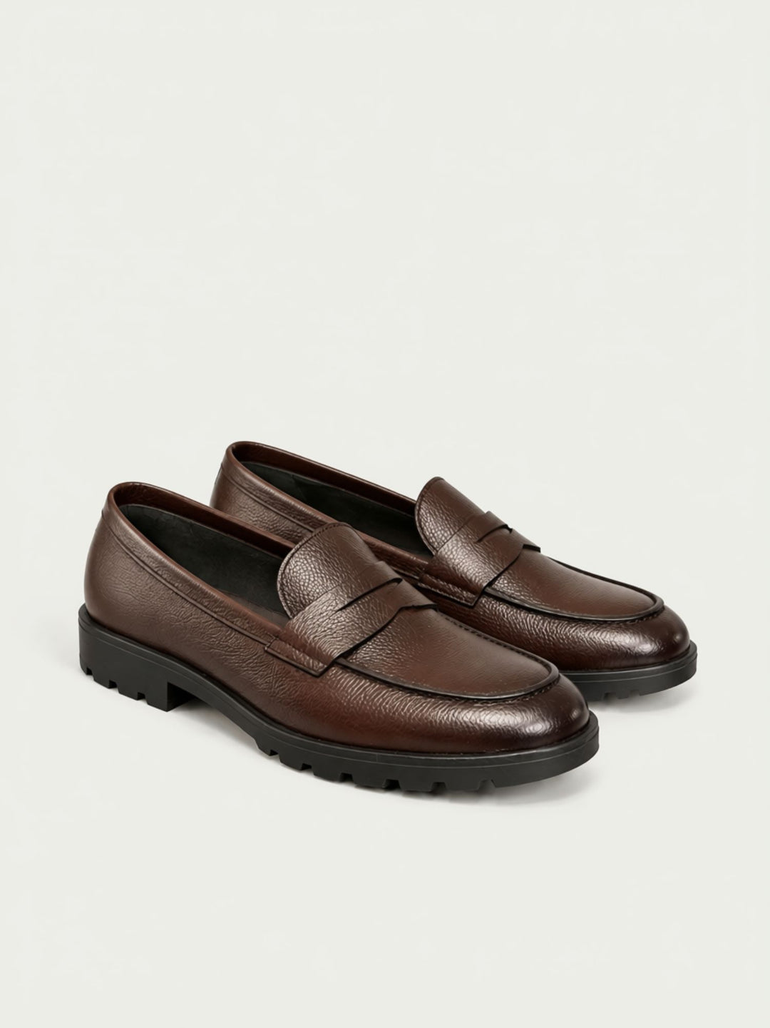 Mocassino penny in pelle marrone 1044 WOOD ANDREA MORANDO 