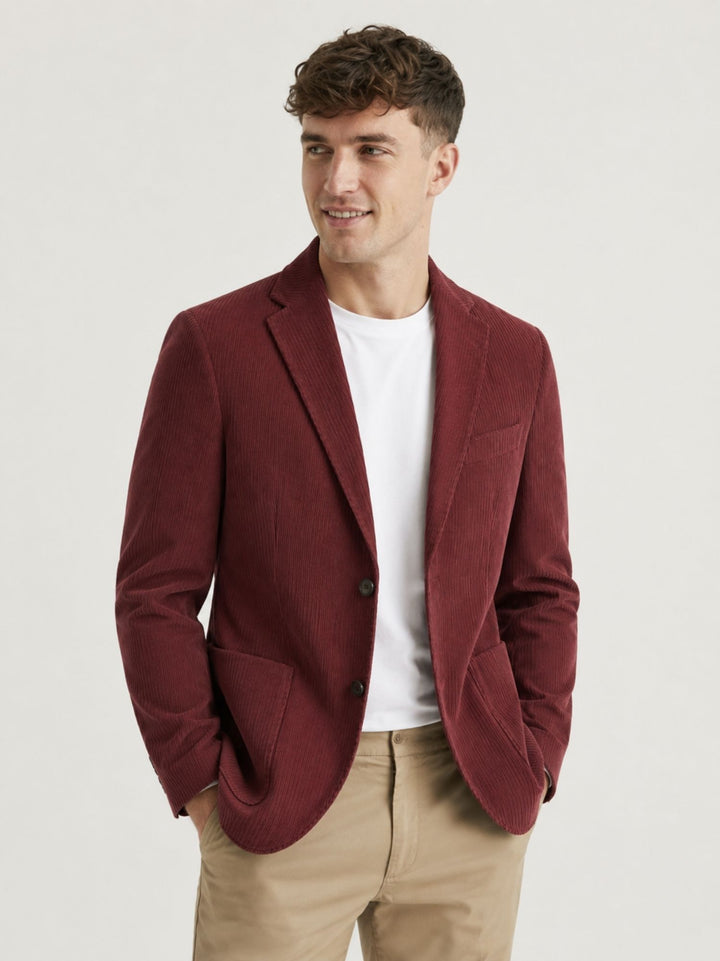 Blazer in velluto a coste bordeaux G214/SP10 08 ANDREA MORANDO 