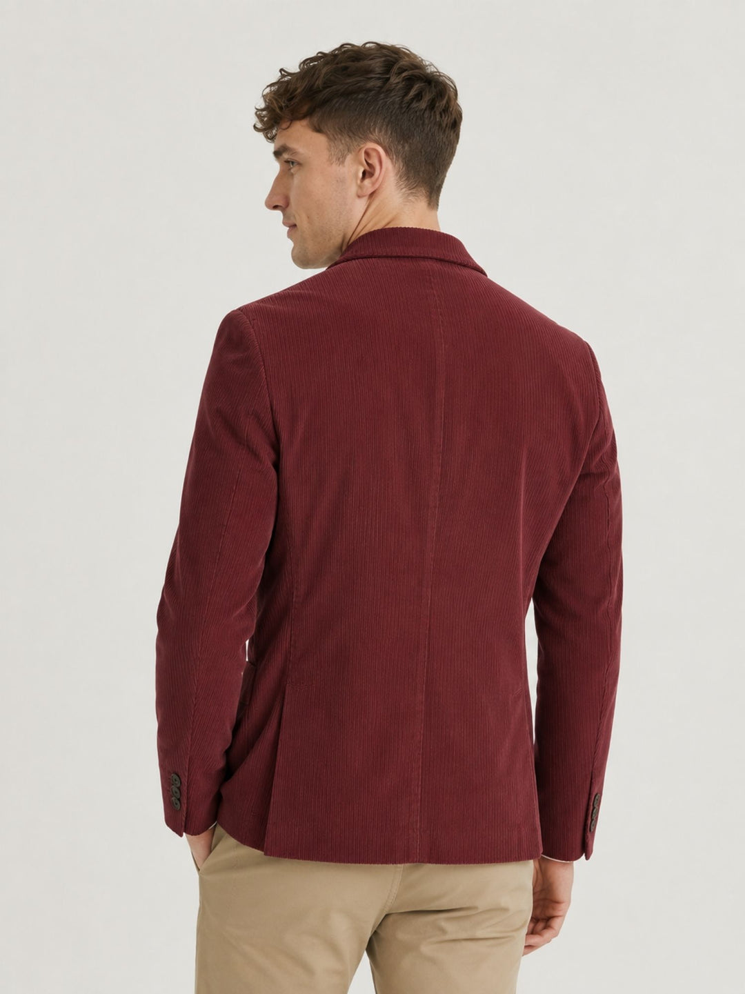 Blazer in velluto a coste bordeaux G214/SP10 08 ANDREA MORANDO 