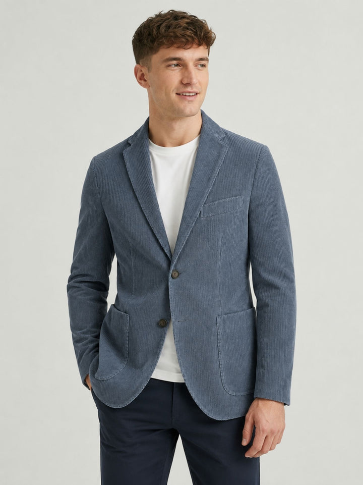 Blazer in velluto a coste carta zucchero G214/SP10 43 ANDREA MORANDO 