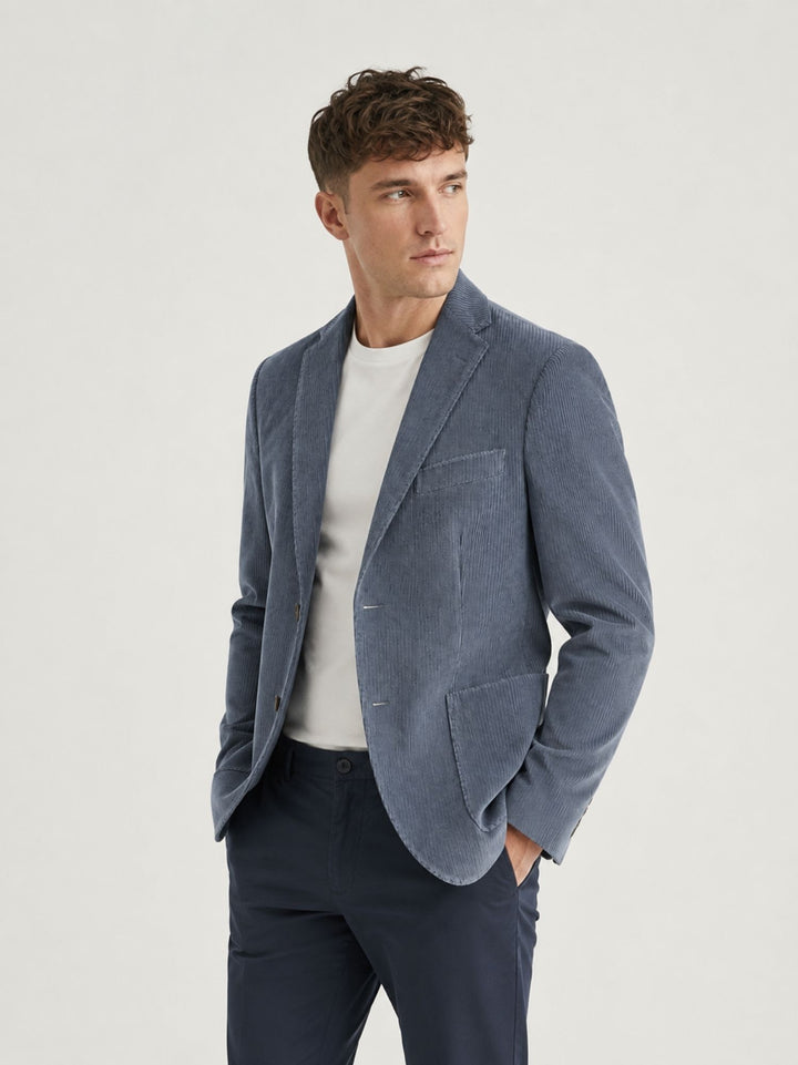 Blazer in velluto a coste carta zucchero G214/SP10 43 ANDREA MORANDO 