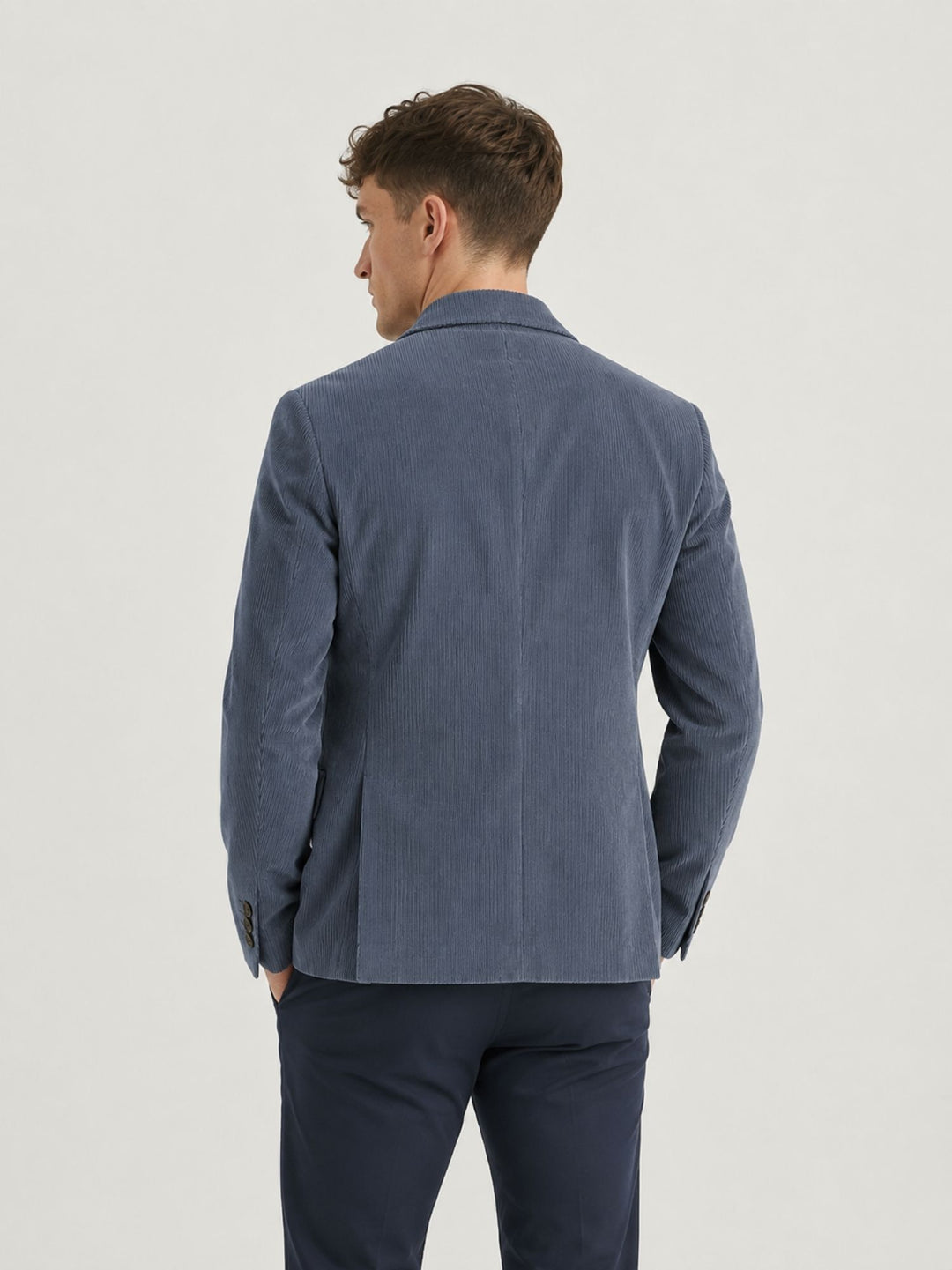Blazer in velluto a coste carta zucchero G214/SP10 43 ANDREA MORANDO 