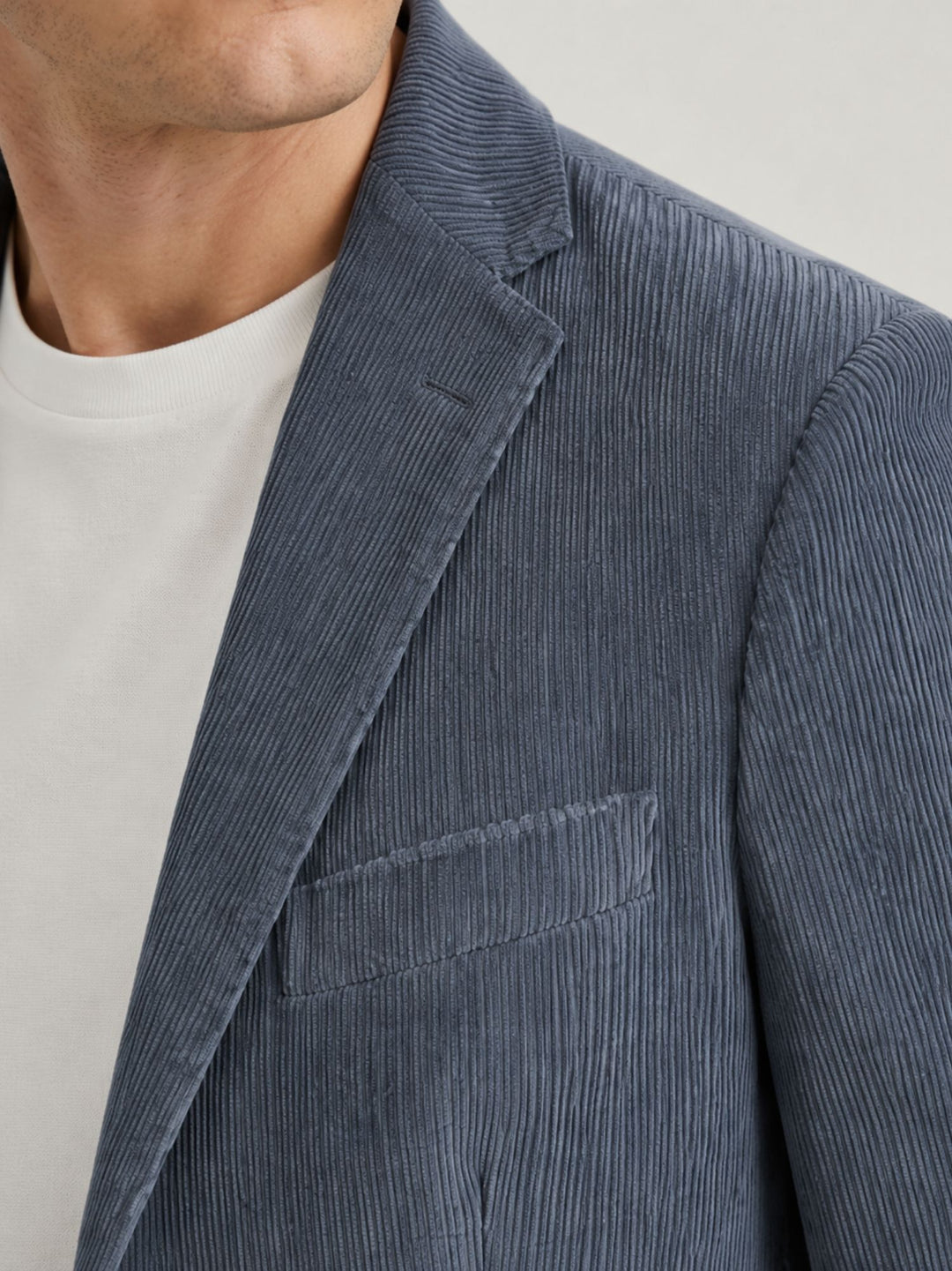 Blazer in velluto a coste carta zucchero G214/SP10 43 ANDREA MORANDO 