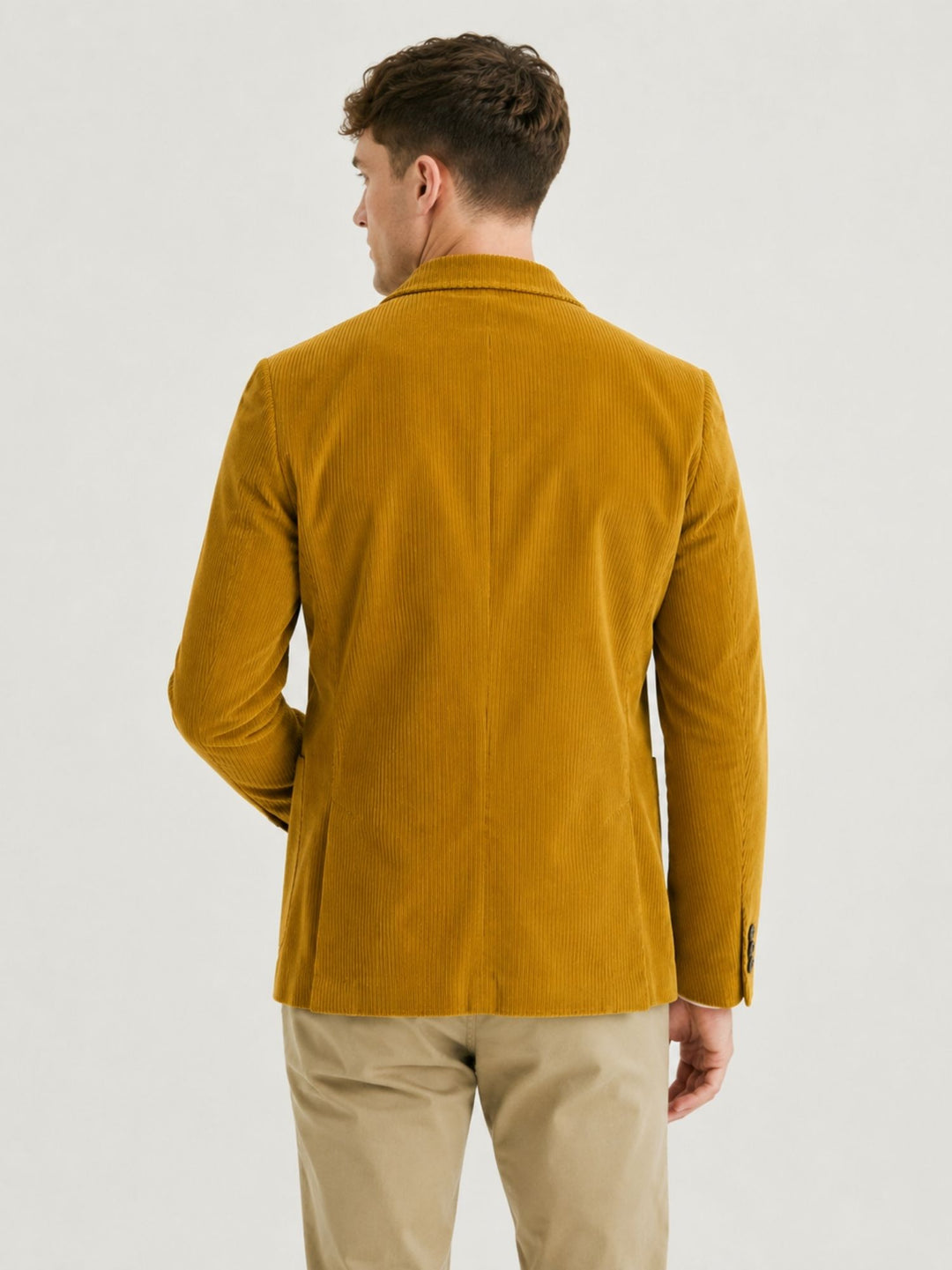 Blazer in velluto a coste senape G214/SP10 93 ANDREA MORANDO 