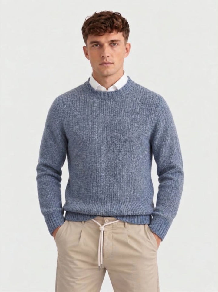 Maglione girocollo in lana jeans W-3101 JEANS ANDREA MORANDO 