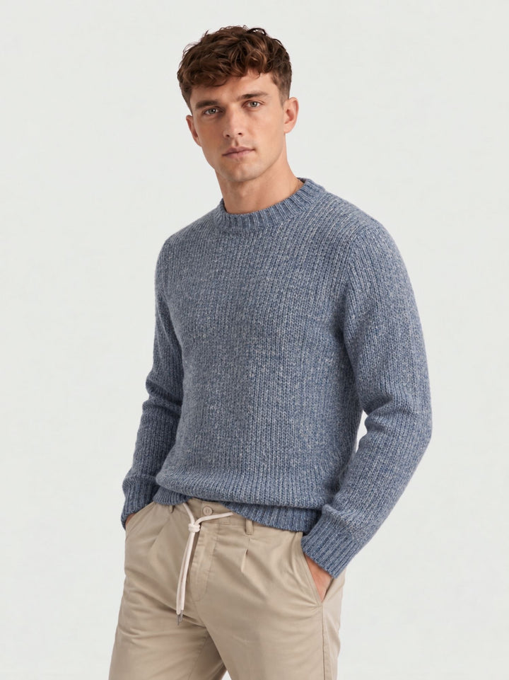 Maglione girocollo in lana jeans W-3101 JEANS ANDREA MORANDO 