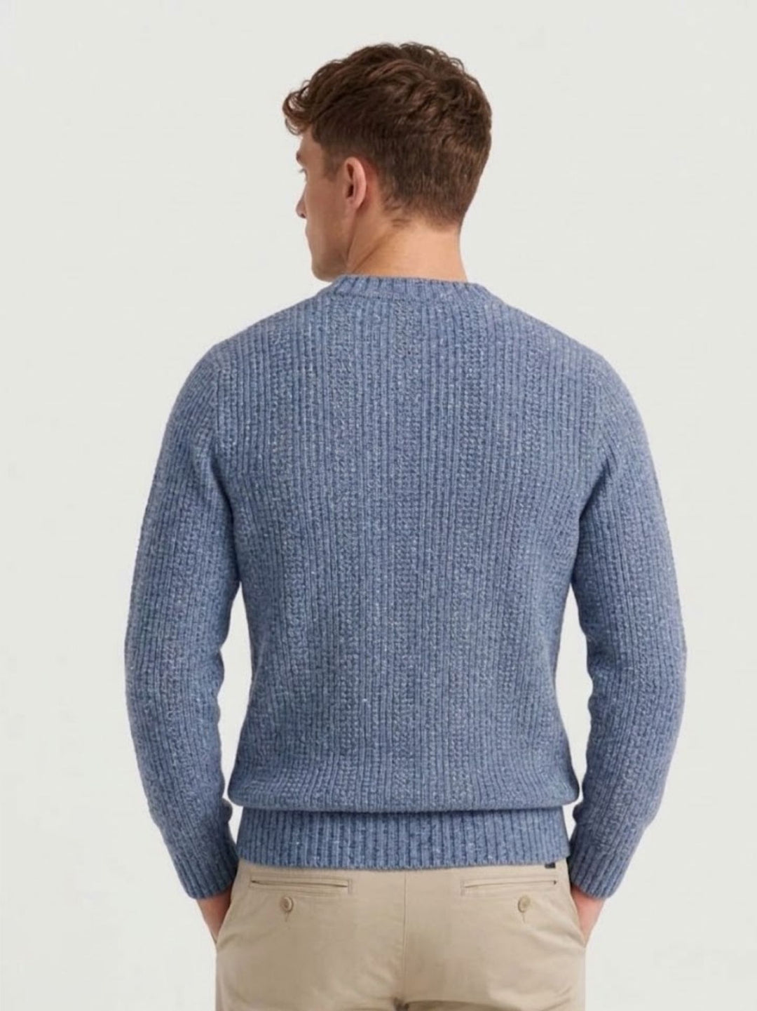 Maglione girocollo in lana jeans W-3101 JEANS ANDREA MORANDO 