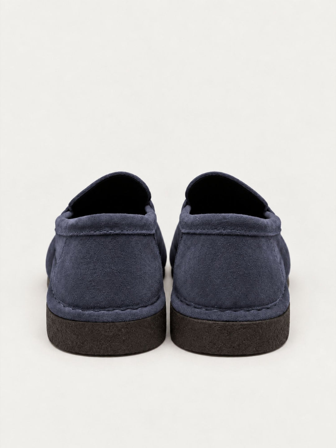 Mocassino penny in pelle scamosciata navy BRUNO BLU FABIO RUSCONI 