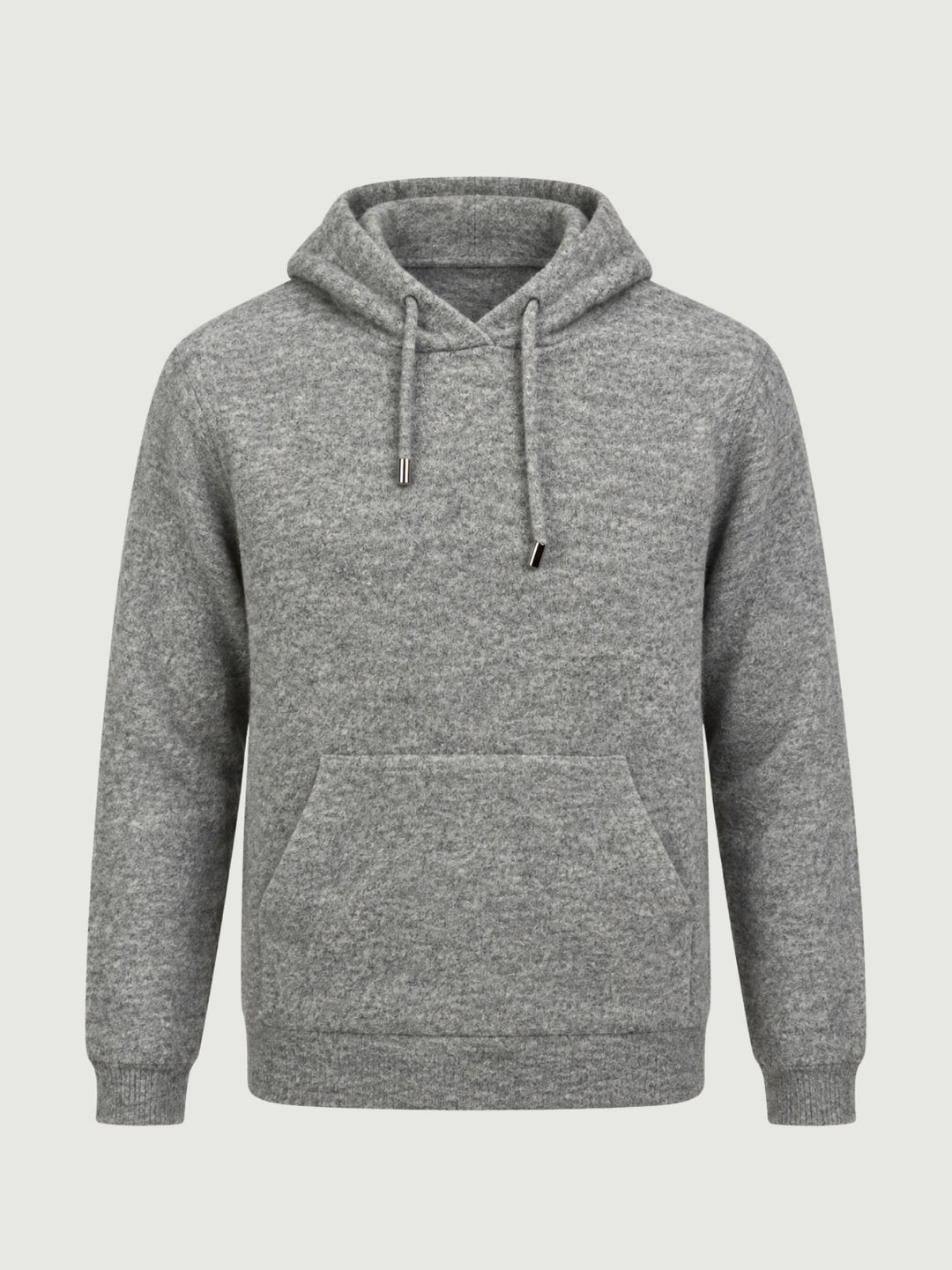 Maglione con cappuccio in lana merino grigio 0095 09 FIESOLI DANIELE 