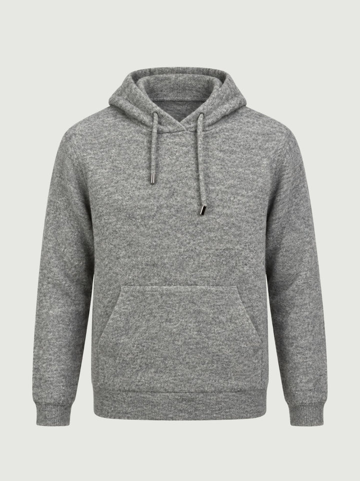 Maglione con cappuccio in lana merino grigio 0095 09 FIESOLI DANIELE 