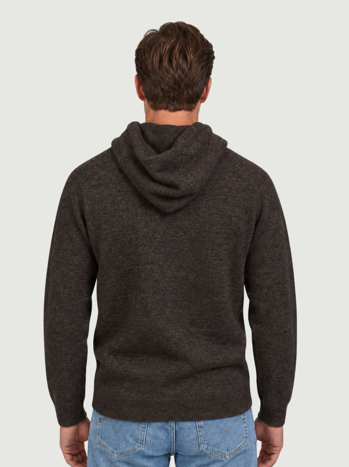 Maglione con cappuccio in lana merino testa di moro 0095 33 FIESOLI DANIELE 