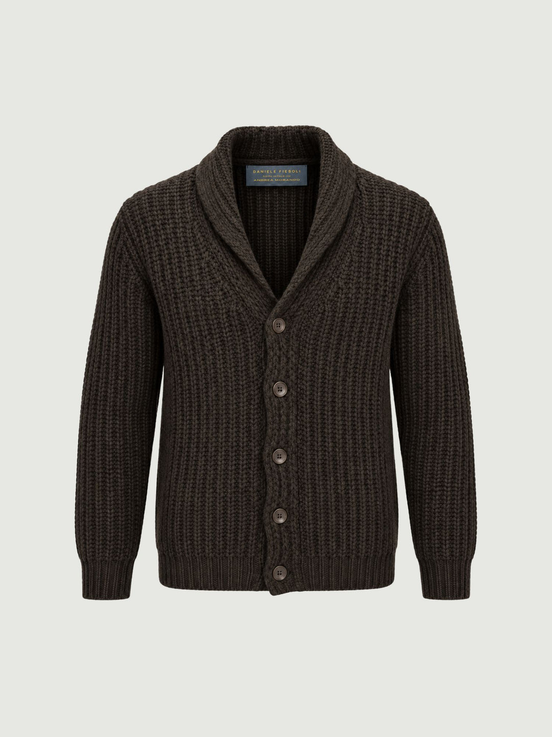 Cardigan in lana merino moro 0242 33 FIESOLI DANIELE 