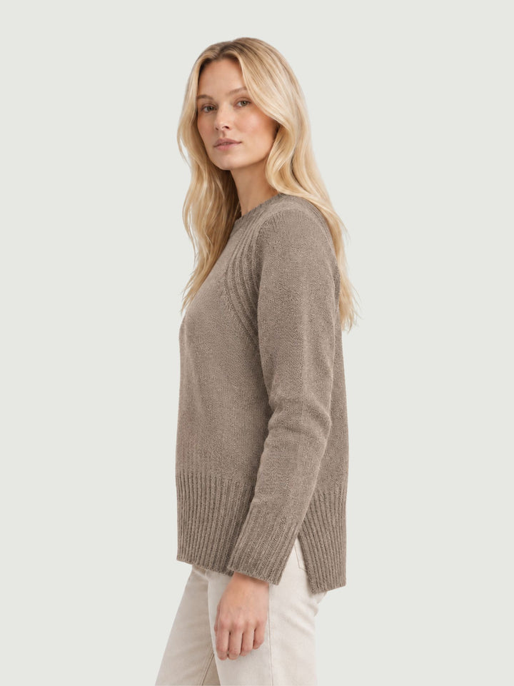 Maglione Ambra in lana merino marrone AMBRA MARRONE ANDREA MORANDO 