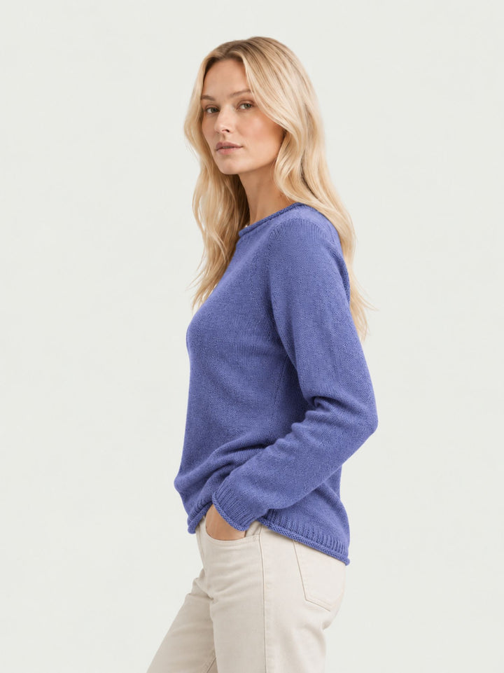Maglione Francesca in lana merino avio FRANCESCA AVION ANDREA MORANDO 