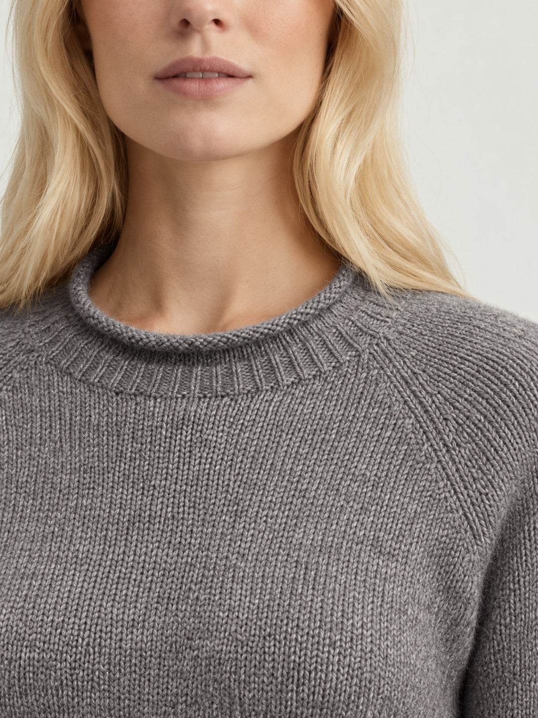 Maglione Francesca in lana merino grigio FRANCESCA G1 ANDREA MORANDO 