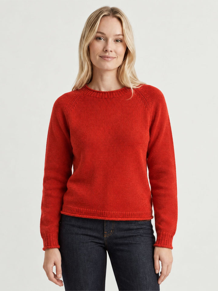 Maglione Francesca in lana merino ibisco FRANCESCA IBISCO ANDREA MORANDO 