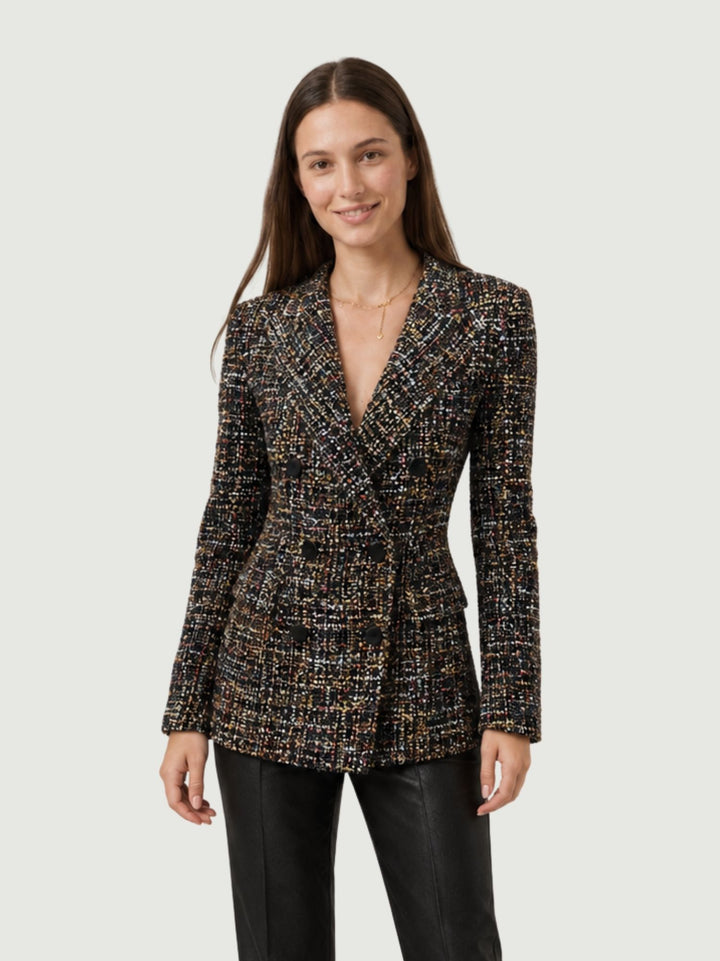 Blazer doppiopetto bouclé multicolor 3877BR/4366 MULTICOLOR ANDREA MORANDO 