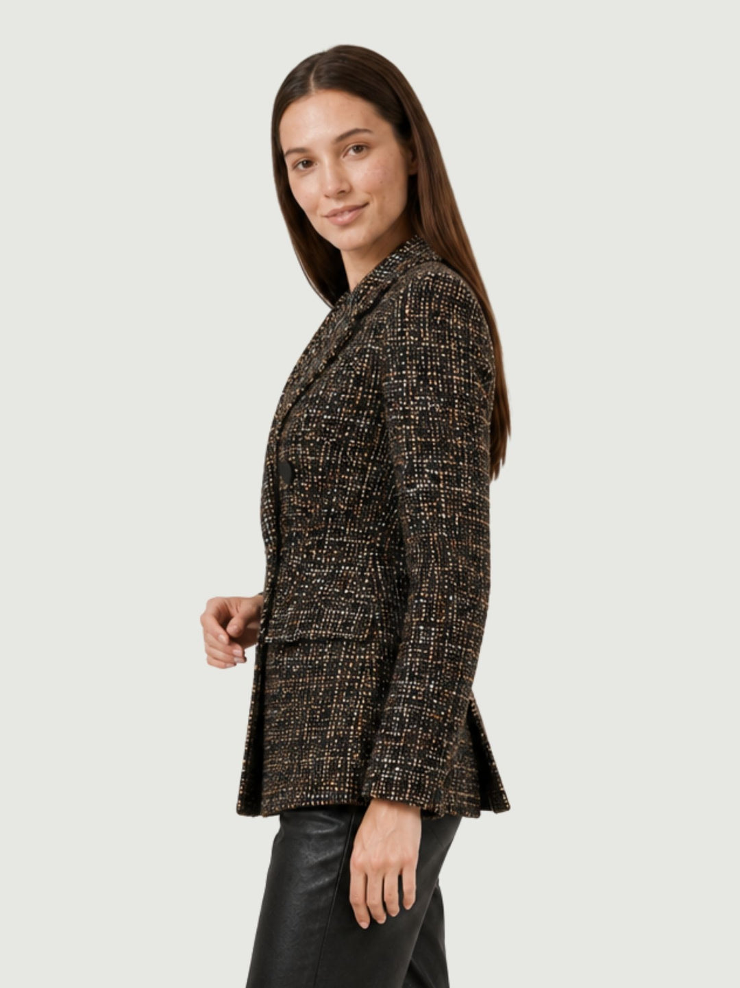 Blazer doppiopetto bouclé multicolor 3877BR/4366 MULTICOLOR ANDREA MORANDO 