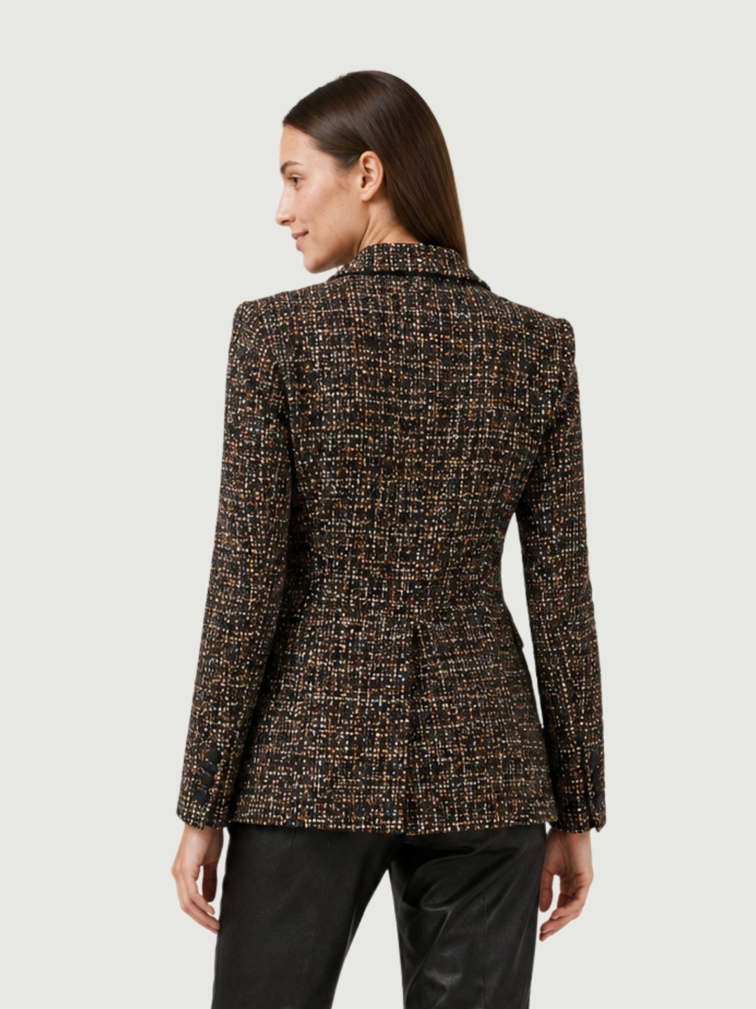 Blazer doppiopetto bouclé multicolor 3877BR/4366 MULTICOLOR ANDREA MORANDO 