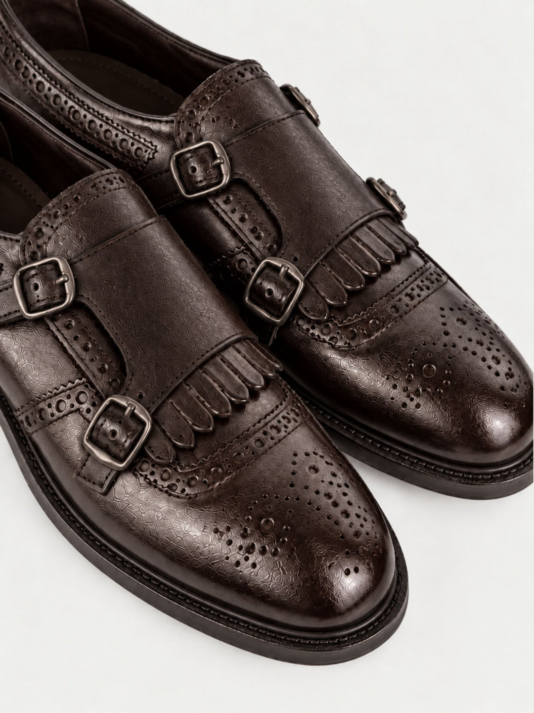 Monk strap a doppia fibbia testa di moro 4001 TESTA  DI MORO ANDREA MORANDO 