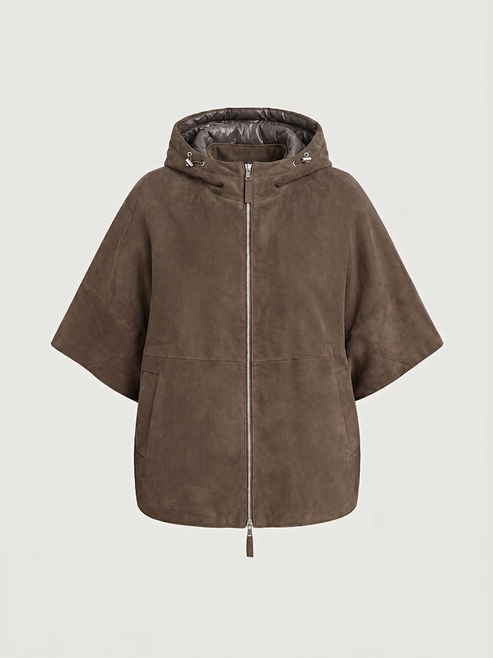 Giacca Alaska in camoscio dark brown ALASKA+IMBOT 06 JACK LEATHER 