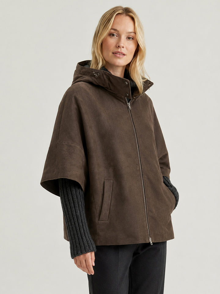 Giacca Alaska in camoscio dark brown ALASKA+IMBOT 06 JACK LEATHER 