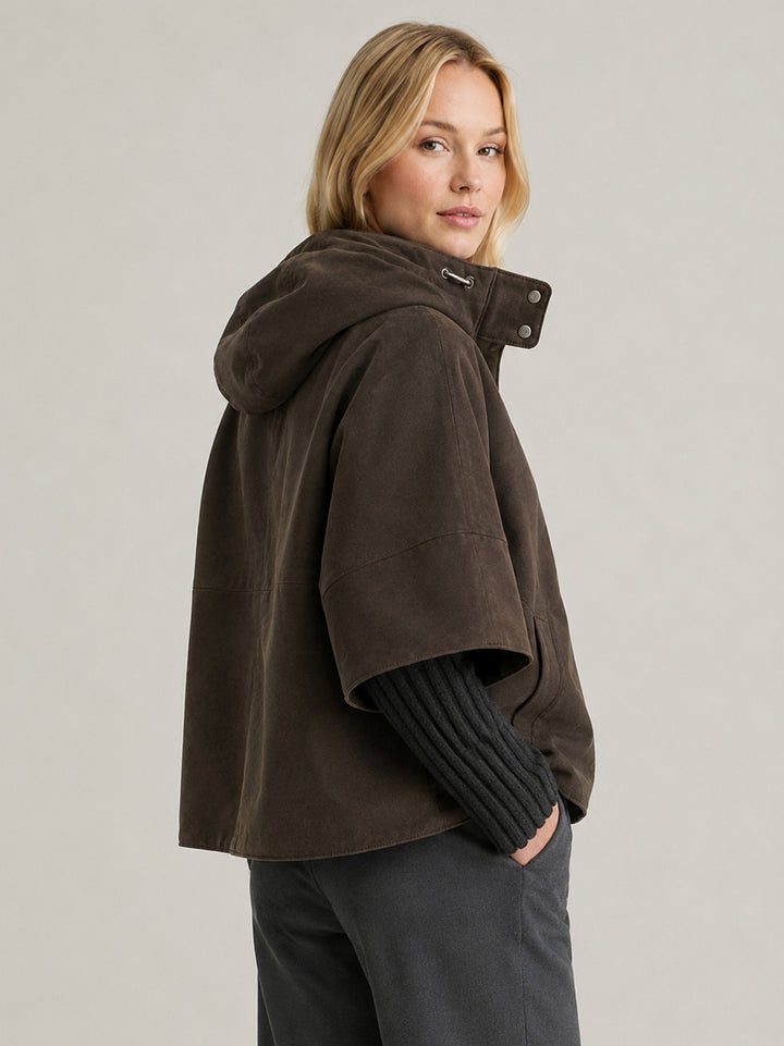 Giacca Alaska in camoscio dark brown ALASKA+IMBOT 06 JACK LEATHER 