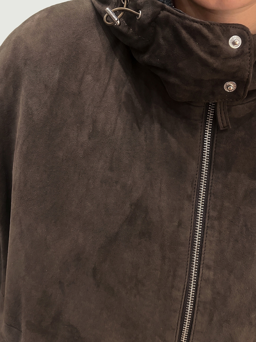 Giacca Alaska in camoscio dark brown ALASKA+IMBOT 06 JACK LEATHER 