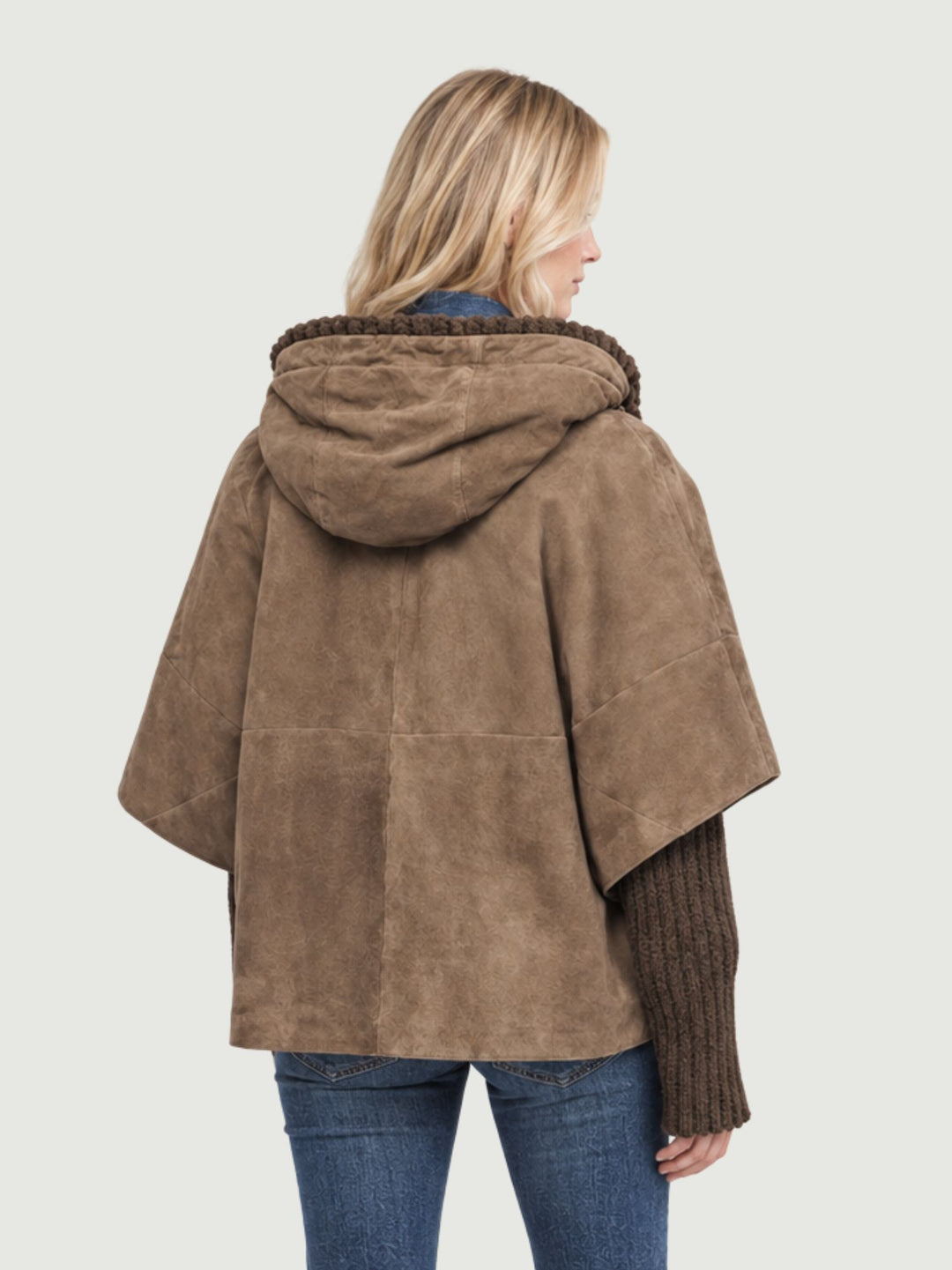 Giacca Alaska in camoscio dark brown ALASKA+IMBOT 57 JACK LEATHER 