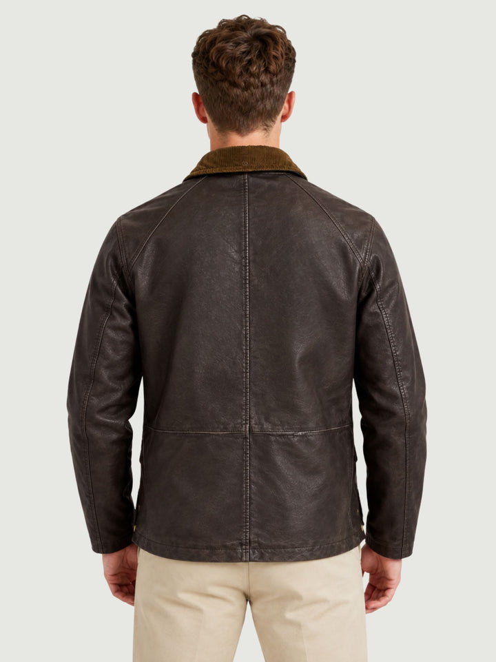 Giacca Balmoral in pelle testa di moro BALMORAL 06 JACK LEATHER 