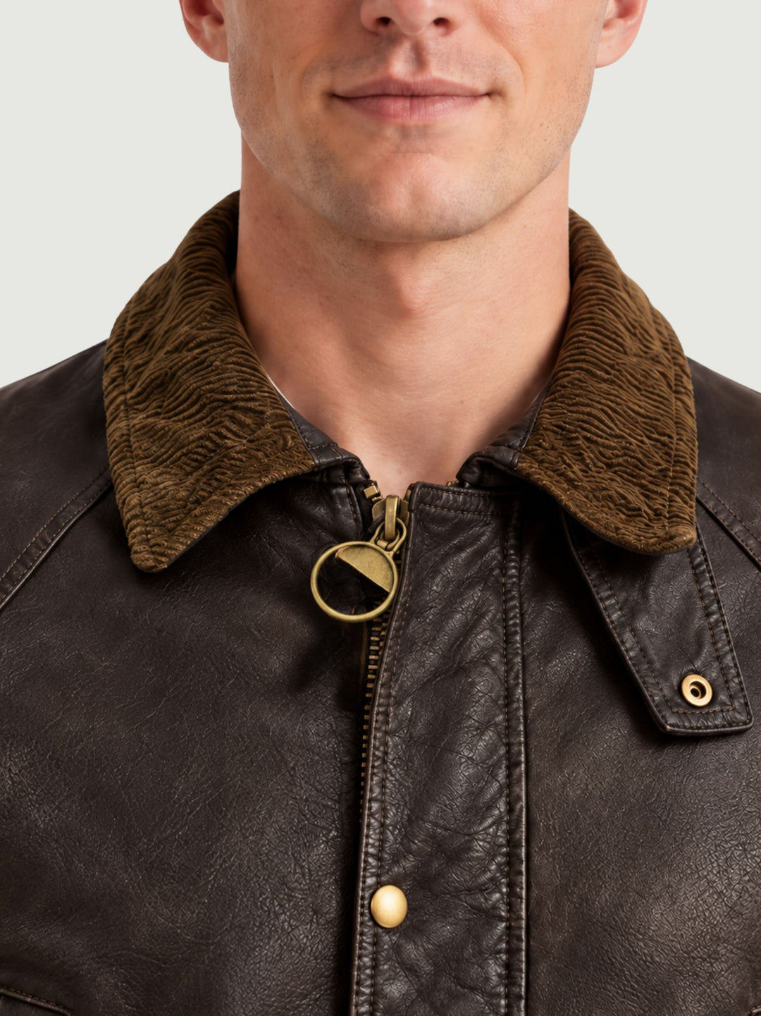 Giacca Balmoral in pelle testa di moro BALMORAL 06 JACK LEATHER 