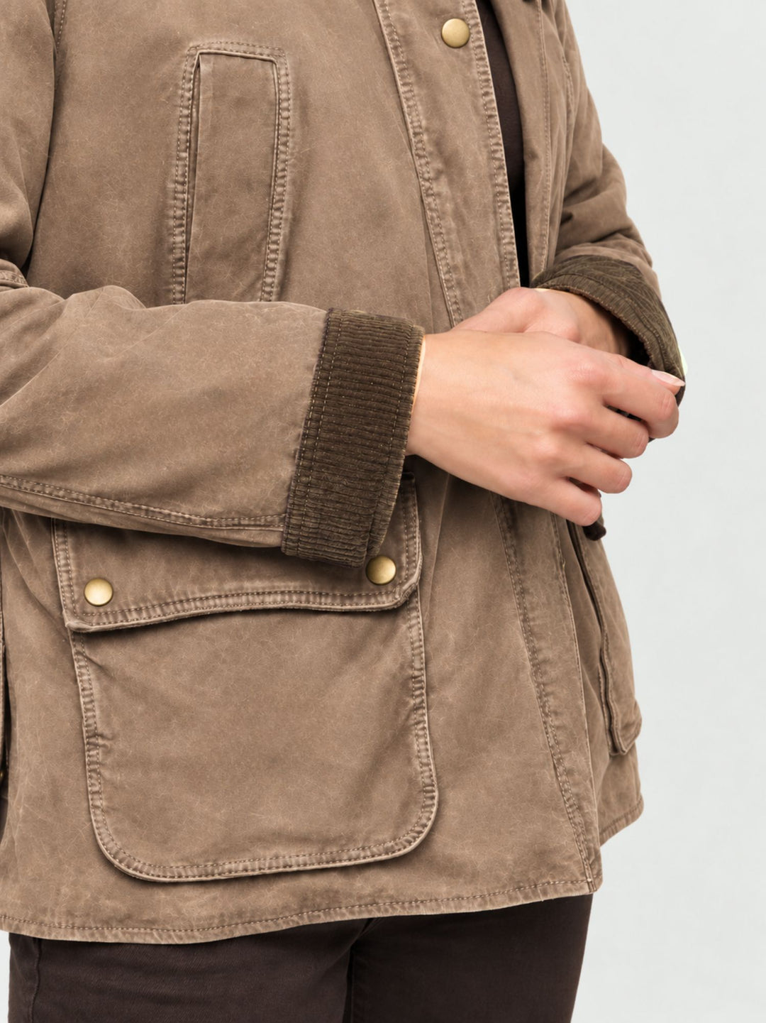 Field Jacket Belvoir in camoscio sabbia effetto vissuto BELVOIR 606 JACK LEATHER 