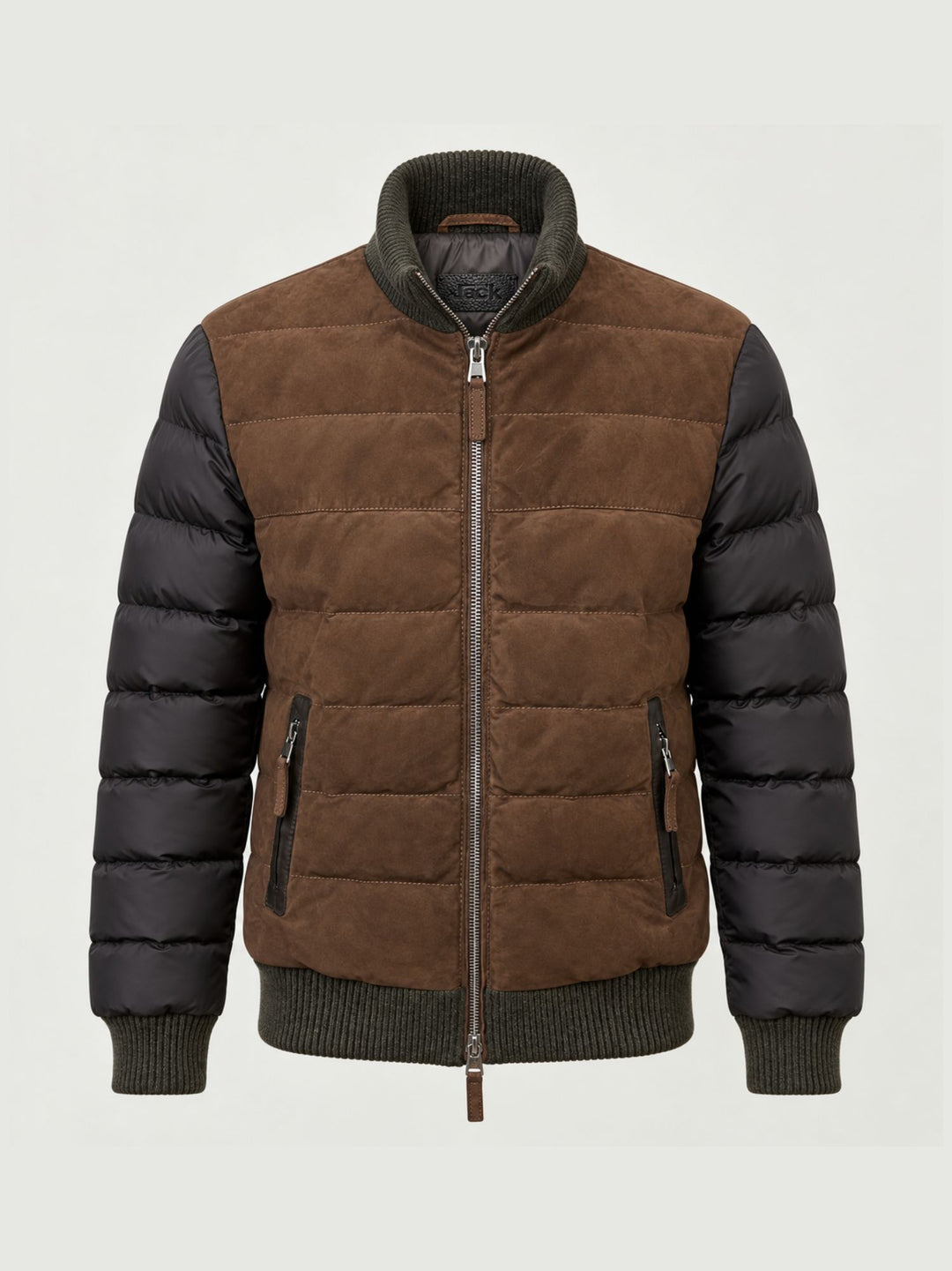 Giubbotto Caleb in camoscio e tessuto tecnico CALEB 248 JACK LEATHER 