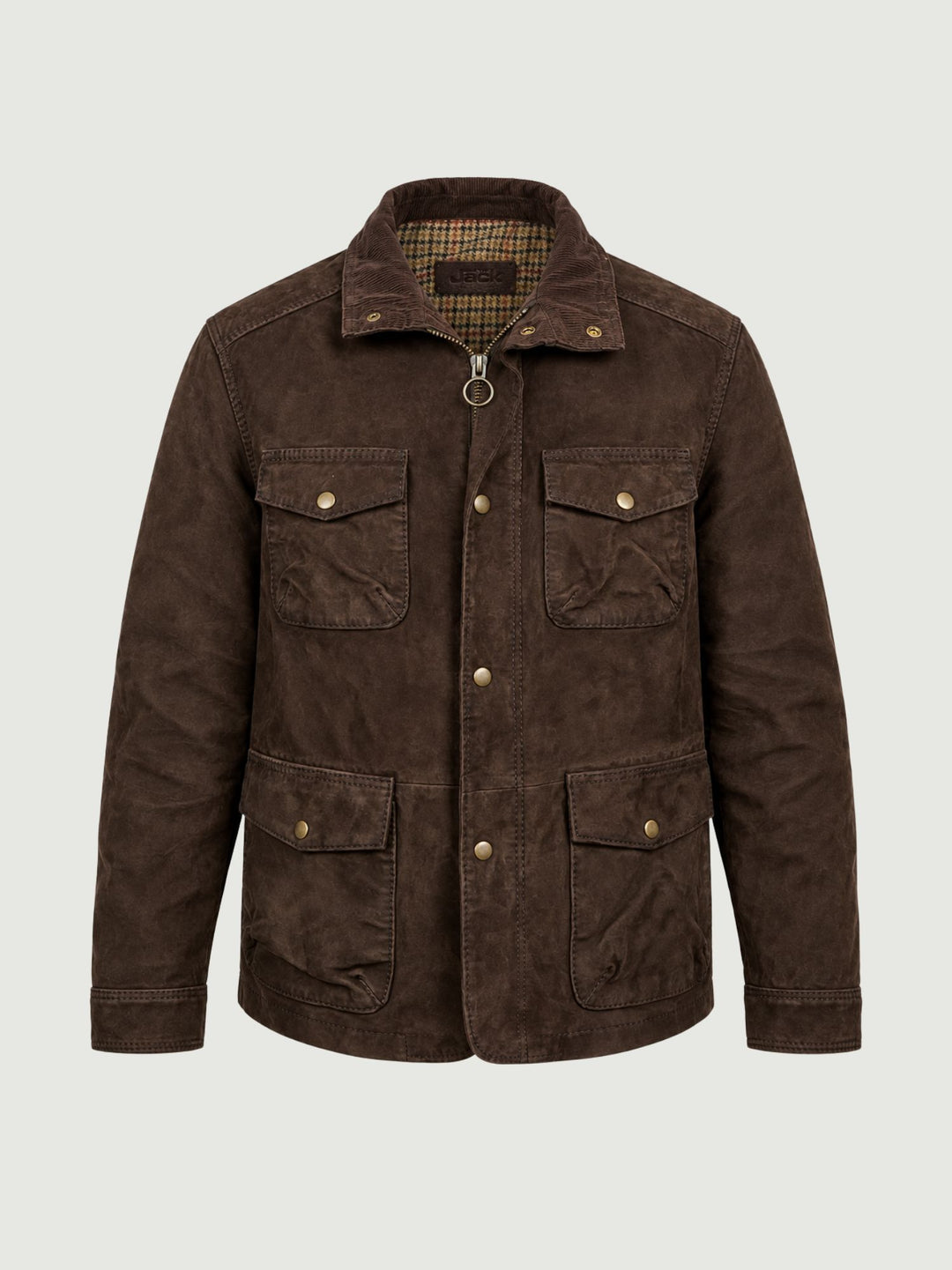 Field Jacket Clermont in camoscio testa di moro CLERMONT 06 JACK LEATHER 