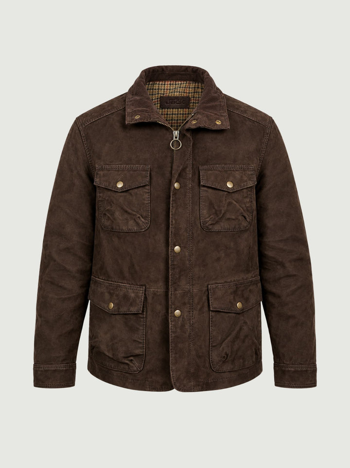 Field Jacket Clermont in camoscio testa di moro CLERMONT 06 JACK LEATHER 