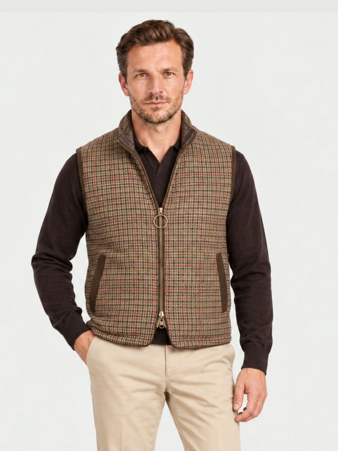 Giacca Clermont in pelle con gilet interno reversibile CLERMONT 707 JACK LEATHER 