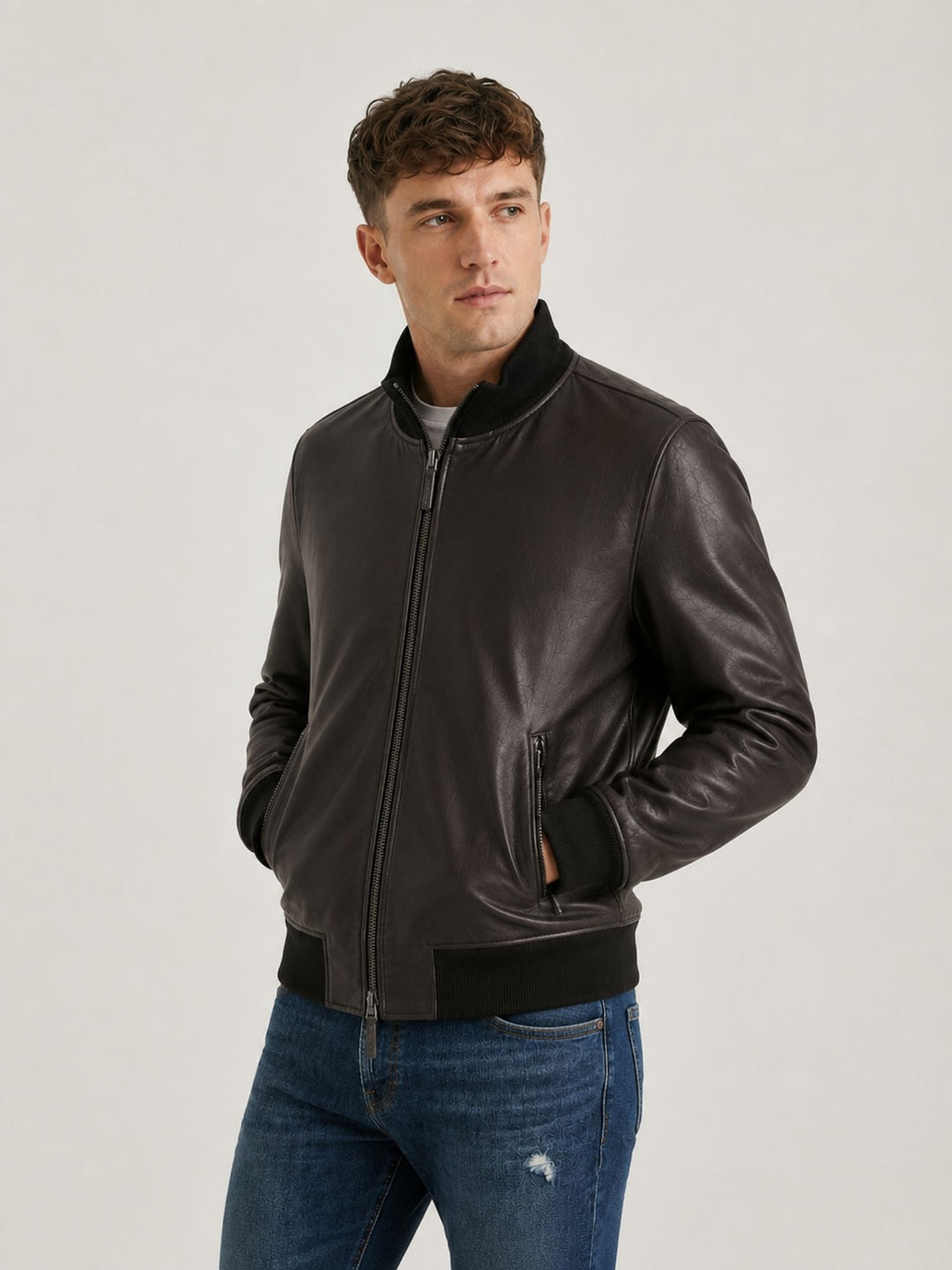 Giacca Derek Seamless reversibile in pelle testa moro DEREK SEAMLESS REV. 06 JACK LEATHER 