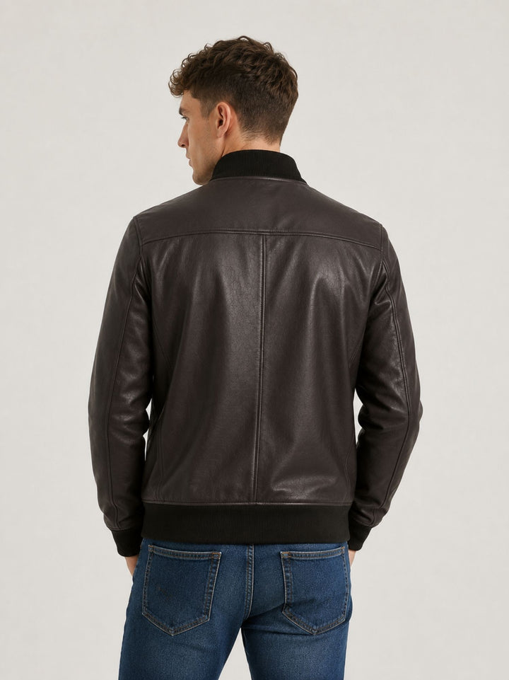 Giacca Derek Seamless reversibile in pelle testa moro DEREK SEAMLESS REV. 06 JACK LEATHER 