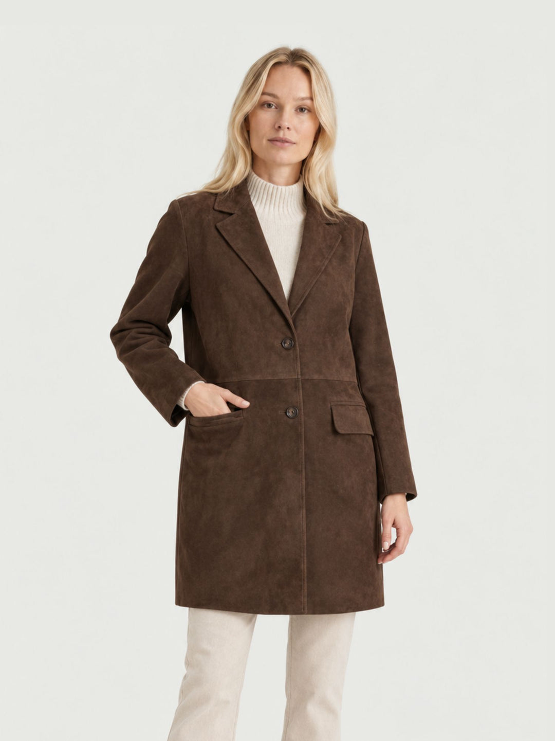 Cappotto Dorotea in pelle testa di moro DOROTEA 038 JACK LEATHER 