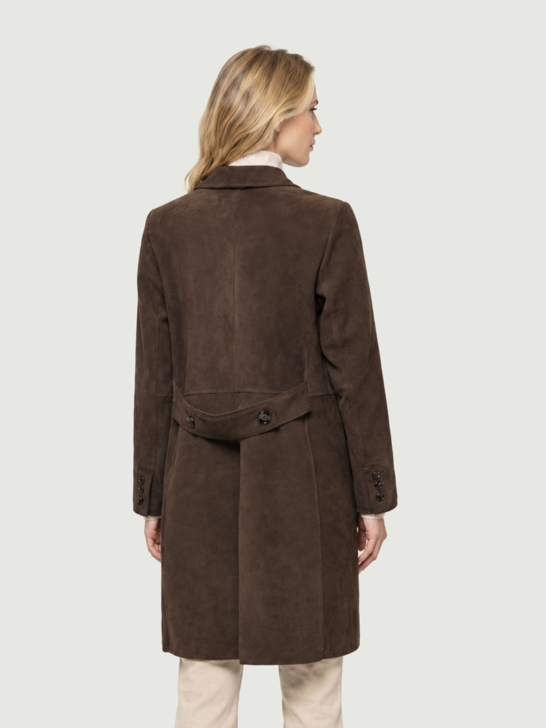 Cappotto Dorotea in pelle testa di moro DOROTEA 038 JACK LEATHER 