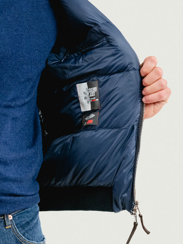 Bomber Elvis in pelle scamosciata moka ELVIS 86 JACK LEATHER 