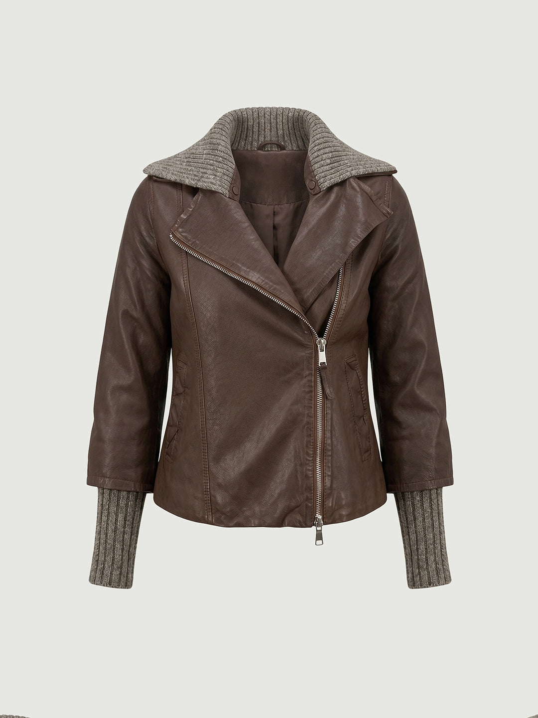 Giacca Gemini in nappa cioccolato GEMINI J31 JACK LEATHER 