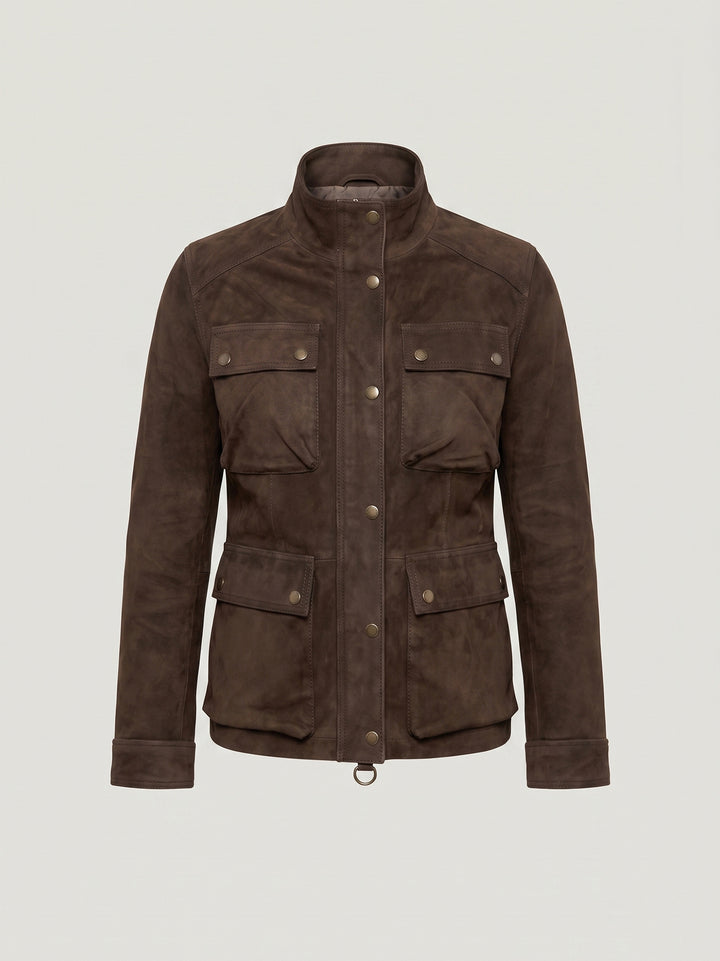 Field Jacket Islay in camoscio testa di moro ISLAY 06 JACK LEATHER 