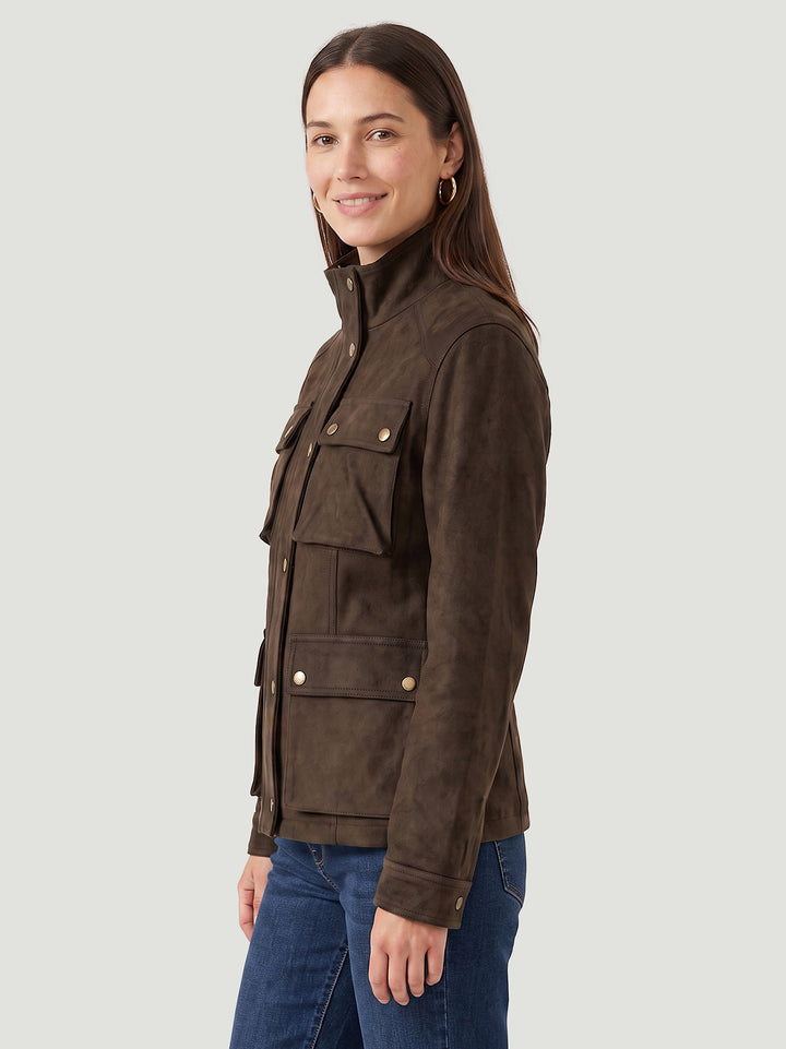 Field Jacket Islay in camoscio testa di moro ISLAY 06 JACK LEATHER 