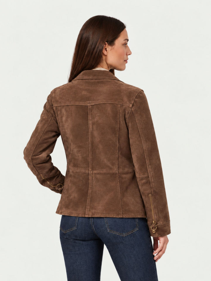 Field Jacket Islay in pelle scamosciata whisky ISLAY J24 JACK LEATHER 