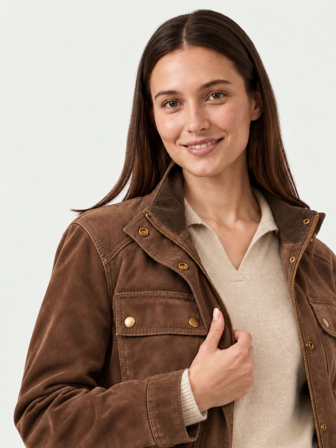 Field Jacket Islay in pelle scamosciata whisky ISLAY J24 JACK LEATHER 