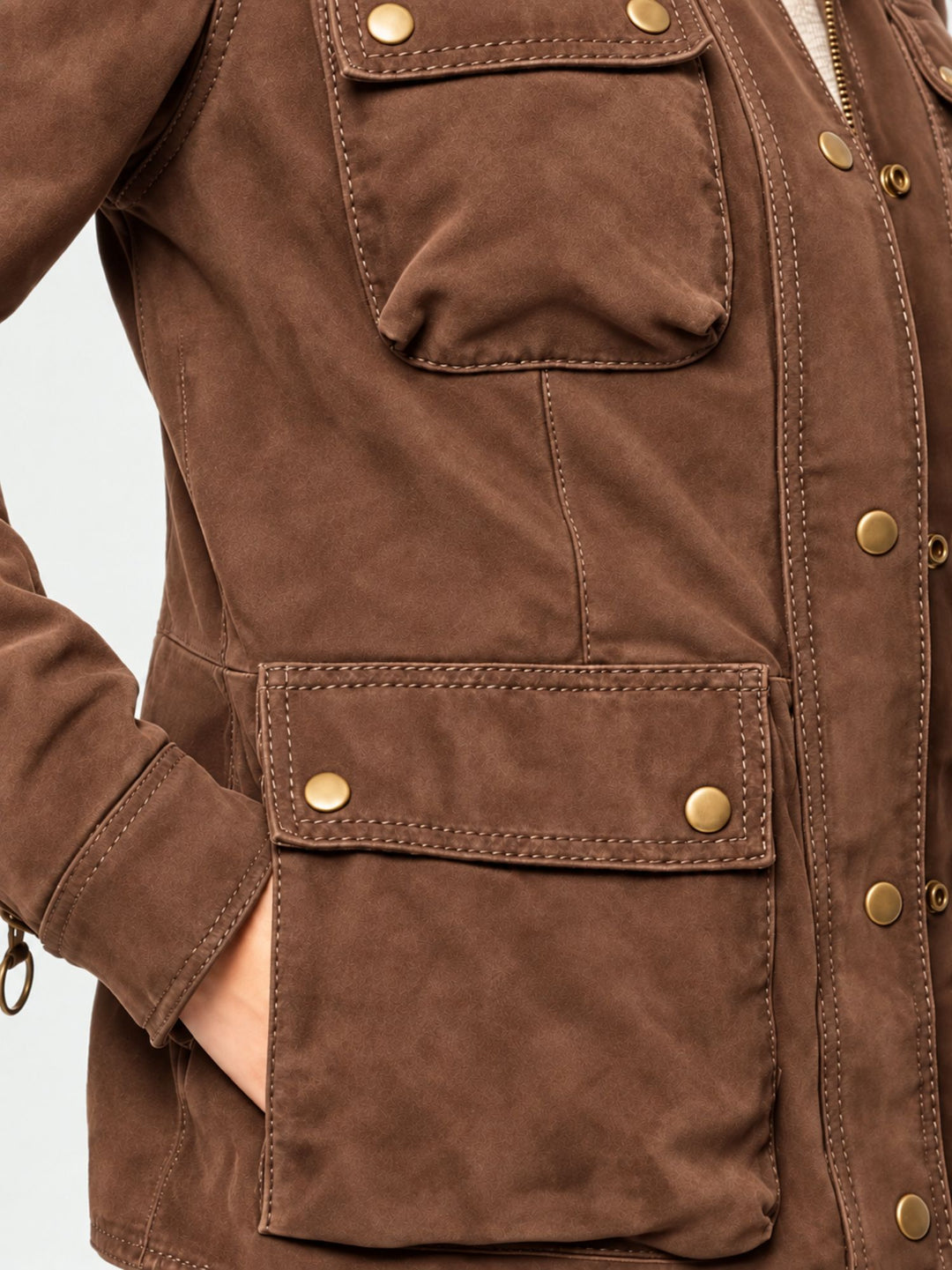 Field Jacket Islay in pelle scamosciata whisky ISLAY J24 JACK LEATHER 
