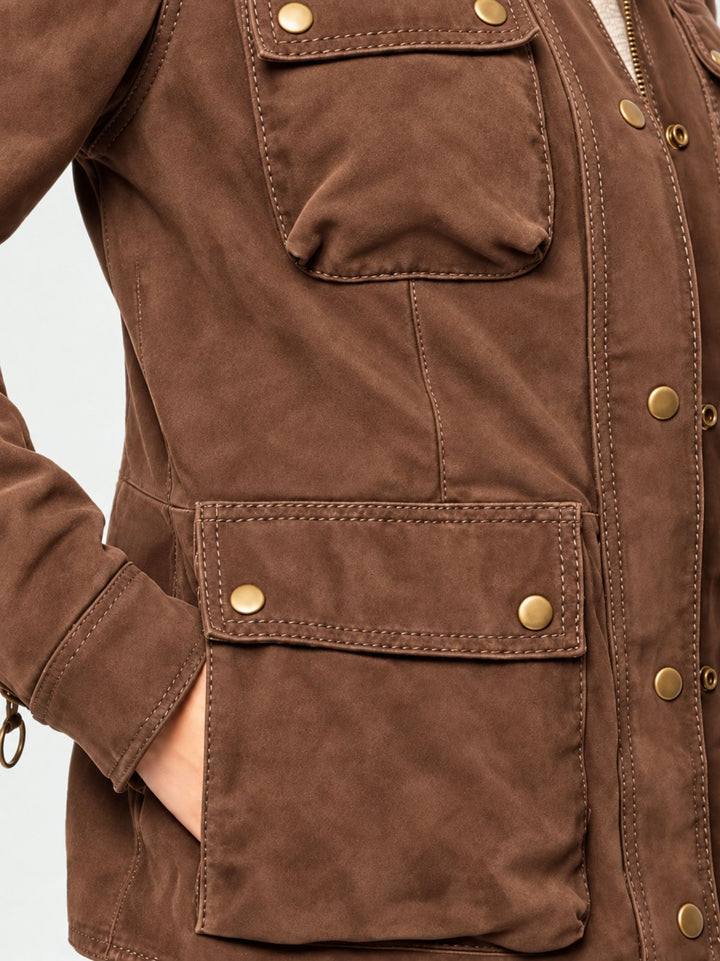 Field Jacket Islay in pelle scamosciata whisky ISLAY J24 JACK LEATHER 